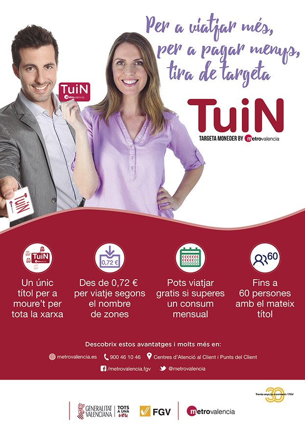 Metrovalencia Campaña Promoción Tarjeta Twin